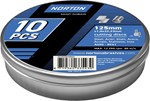 Norton Doorslijpschijf Vlak St/RVS A60S 125x1mm BF41 – 10 stuks