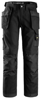 Snickers Workwear werkbroek - met holsterzakken - Workwear - 3214 - zwart - maat 146