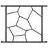 SecuBar Siertralie Deco 1 - Op het kozijn - Blackline - 540x525mm