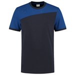 Tricorp 102006 T-shirt bicolor Naden - marine blauw/koningsblauw - maat 3XL