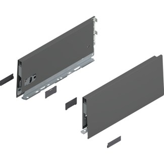 Blum MERIVOBOX zijkant K-hoogte, R+L, 300mm Kleur: orion grijs