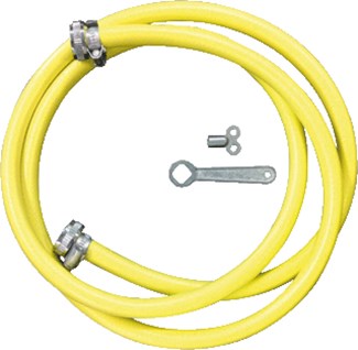 Ponnoplastic vulslangset - 5 meter - pvc, gewapend -  03-2008