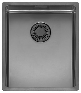 Reginox New York 3440 R10 vlak+onderbouw Comfort spoelbak - Gun Metal