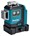 Makita kruislijn laser - SK700GDX - 12V Max - groen - 3x 360° - 1x4.0 Ah accu en lader - in tas