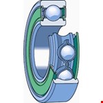 SKF Groefkogellager rvs d/w r4-2z