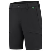Tricorp werkbroek fitted stretch kort - black - 502703