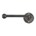Dauby toiletrolhouder enkel - Pure Plus - ruw metaal - 150 mm - links