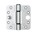 BSW glijlagerscharnier - 818 Allround - SKG*** - afgerond - 89x89x3 mm - gegalvaniseerd 