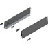 Blum MERIVOBOX zijkant M-hoogte, R+L, 400mm Kleur: orion grijs