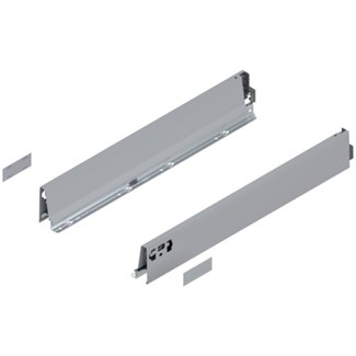Blum ladezijkant set R+L voor TANDEMBOX Antaro  Hoogte M, incl. afdekkappen  NL: 550 mm  Kleur: Grijs
