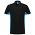 Tricorp Workwear 202002 Bi-Color unisex poloshirt Zwart Turquoise XXL