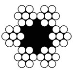 DX staaldraadtouw/staalkabel - verzinkt 3mm - haspel a 100 meter 