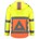 Tricorp soft shell Jack Verkeersregelaar - Safety - 403002 - fluor oranje/geel - maat XS