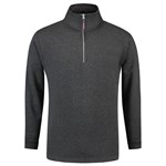 Tricorp sweater ritskraag - Casual - 301010 - antraciet melange - maat L