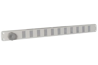 Nedco schuifrooster - alu.wit - 370 x 30 mm - RAL9010 wit
