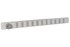 Nedco schuifrooster - alu.wit - 370 x 30 mm - RAL9010 wit