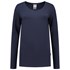 Tricorp T-Shirt - Casual - lange mouw - dames - inkt blauw - L - 101010