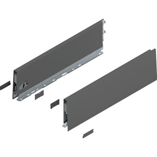 Blum MERIVOBOX zijkant K-hoogte, R+L, 500mm Kleur: orion grijs