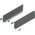 Blum MERIVOBOX zijkant K-hoogte, R+L, 500mm Kleur: orion grijs