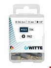 Witte MAXX TIN Phillips schroefbitsen 25 mm