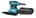 Makita vlakschuurmachine 230V - BO4565K - 200W - handpalm -  in koffer