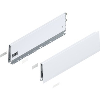 Blum MERIVOBOX zijkant K-hoogte, R+L, 450mm Kleur: zijdewit