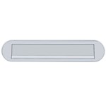 Hoppe briefplaat met veer - ovaal - 454 - 350x73mm - F1