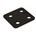 Gebr. Bodegraven drukplaten - zonder sleuf - 3 mm - kunststof - zwart - 240 st
