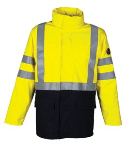 HAVEP 40005 Parka MQ Multi Protector Marine/Fluo Geel maat 4XL