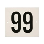 Besbo huisnummerplaat - Nr. 99 - aluminium