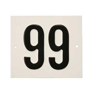 Besbo huisnummerplaat - Nr. 99 - aluminium