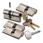 DOM Plura gelijksluitende combinatieset à 4 cilinders SKG2 3x30-30mm en 1x 30-35mm