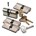 DOM Plura gelijksluitende combinatieset à 4 cilinders SKG2 3x30-30mm en 1x 30-35mm