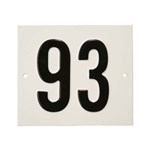 Besbo huisnummerplaat - Nr. 93 - aluminium