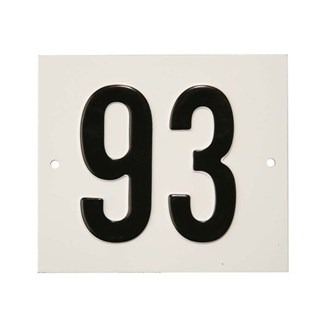 Besbo huisnummerplaat - Nr. 93 - aluminium