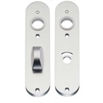 Hoppe ovaal kortschild 300 K - vrij en bezet WC 63/8 - aluminium F1 