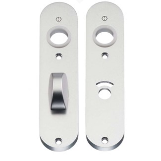 Hoppe ovaal kortschild 300 K - vrij en bezet WC 63/8 - aluminium F1 