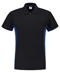 Tricorp Workwear 202002 Bi-color unisex poloshirt Marine blauw Koningsblauw XL