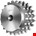Kettingwiel - Simplex - Voorgeboord - 3/8" - 9T
