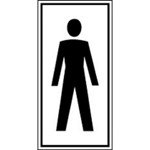 Brady Picto Polyest.Herentoilet Pic466 - 75X150 Brady