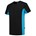 Tricorp T-shirt Bi-Color - Workwear - 102002 - zwart/turquoise - maat XL