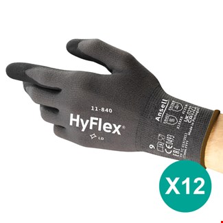Ansell werkhandschoenen HyFlex® 11-840 - zak à 12 paar