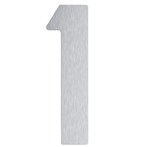Artitec huisnummer - nr. 1 - blinde bevestiging - RVS - mat geborsteld - 120 mm