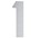 Artitec huisnummer - nr. 1 - blinde bevestiging - RVS - mat geborsteld - 120 mm