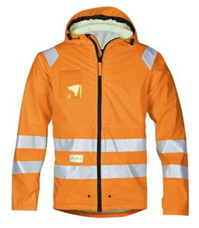Snickers Workwear regenjack - 8233 - oranje - maat S