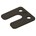 Gebr. Bodegraven drukplaten - met sleuf - 3 mm - kunststof - zwart - 240 st