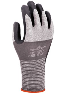 Showa Allround handschoen - 381 - microporeuze nitril gecoat - grijs