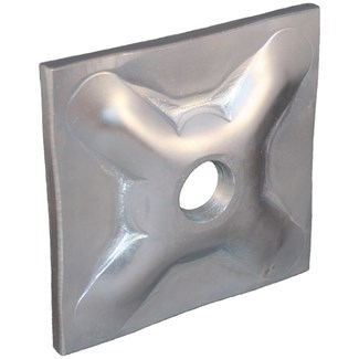 Gebr. Bodegraven sterplaat - 120x120x10mm - verzinkt