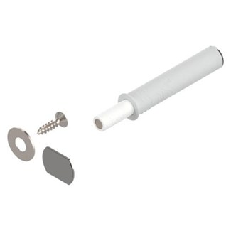 blum Set TIP-ON met diepteverstellingincl. kleefplaat, schroefplaat en schroef Kleur: zijdewit