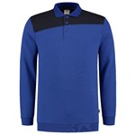 Tricorp polosweater - Bicolor Naden - 302004 - koningsblauw/marine blauw - maat XXL